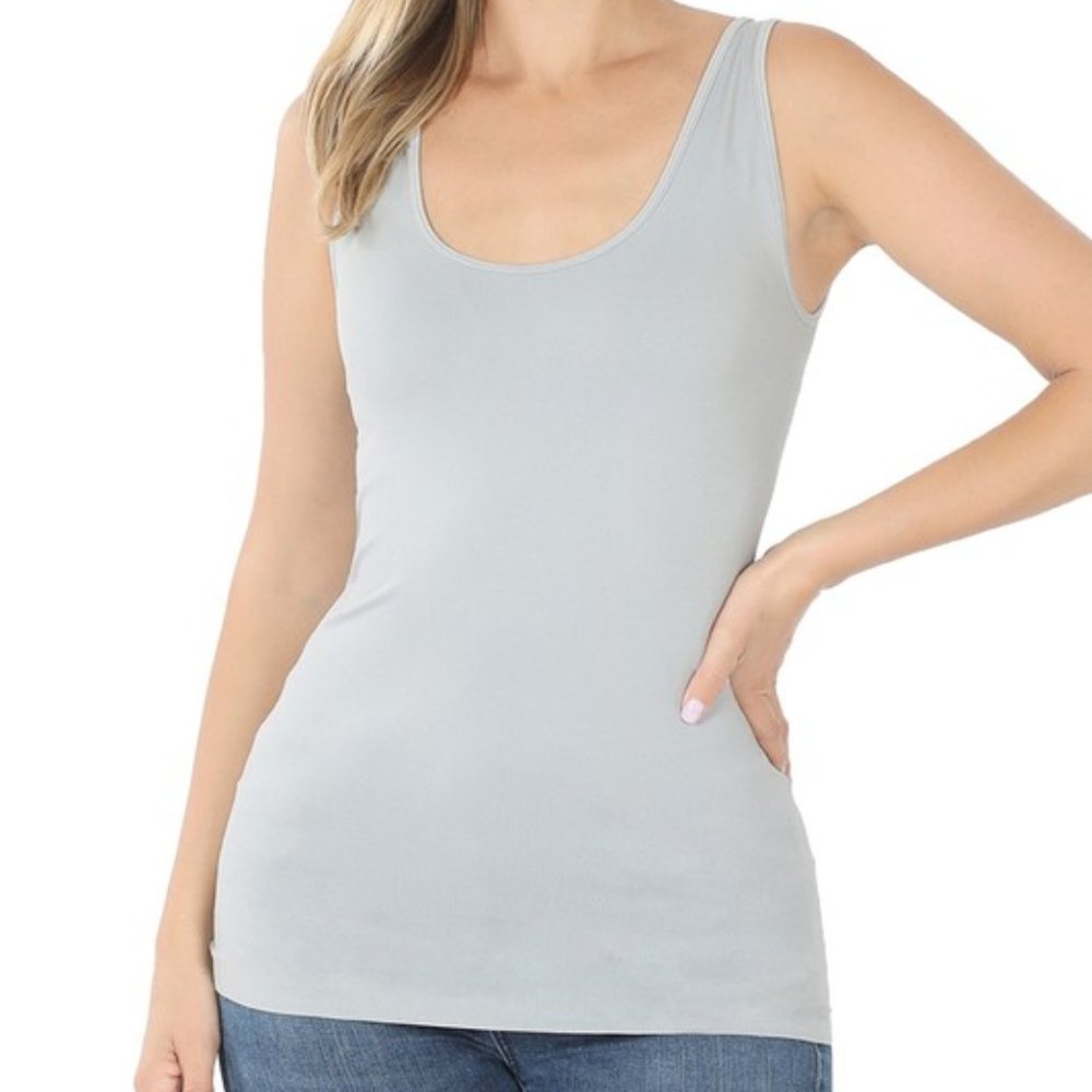 LIGHT GREY Stretchy Seamless Camisole